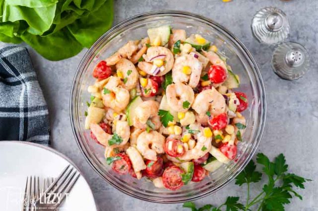 creamy cajun shrimp salad