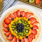 over head view of Fresh Fruit Tart