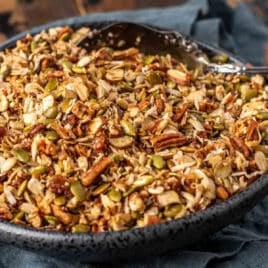 paleo granola recipe in a bowl