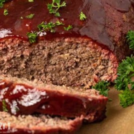 sliced barbecue meatloaf