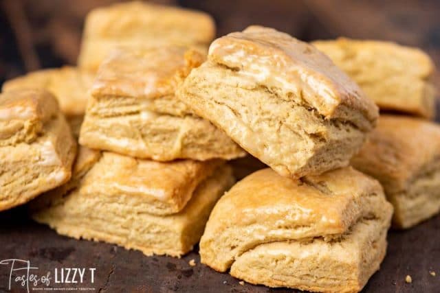 pile of buttery biscuits