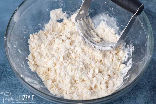 butter cut into flour