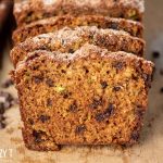 slices of amish friendship zucchini bread on a cutting board