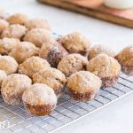 wire rack of brown butter muffins