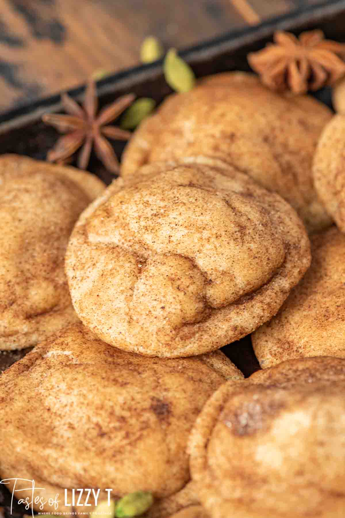 Chai Sugar Cookies {Snickerdoodle Cookies} | Tastes of Lizzy T