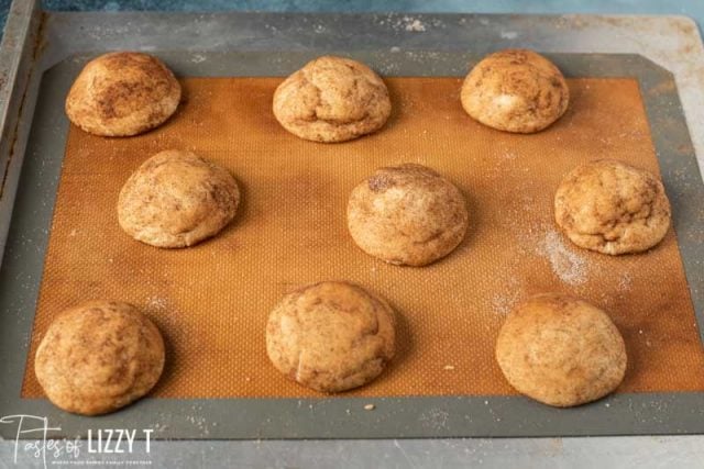 baked chai sugar cookies on a pan