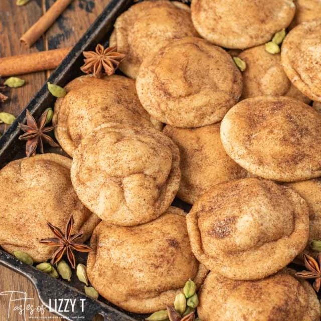 pile of chai spiced snickerdoodles