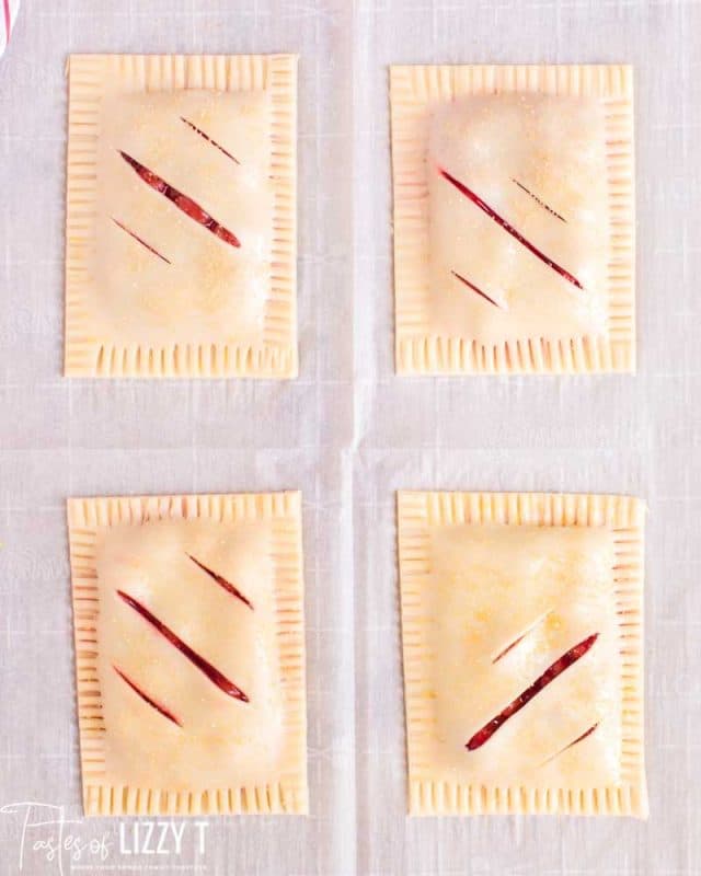 4 unbaked cherry hand pies