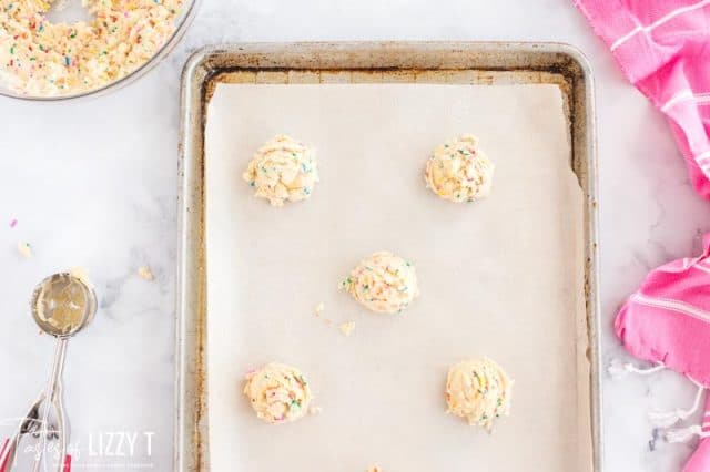 unbaked funfetti cookies