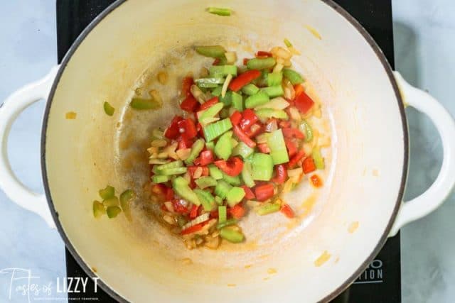 browning veggies for soup