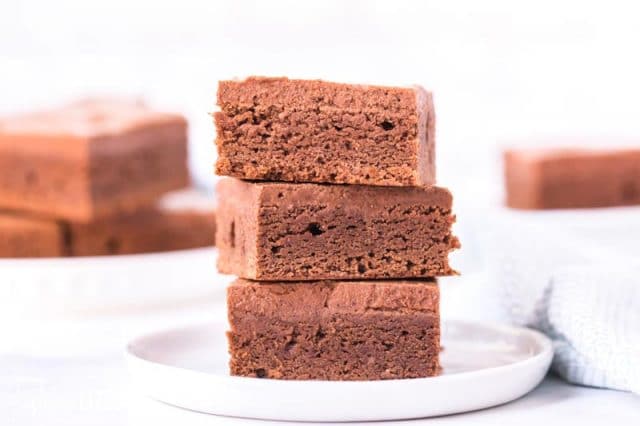 stack of 3 lunch lady brownies