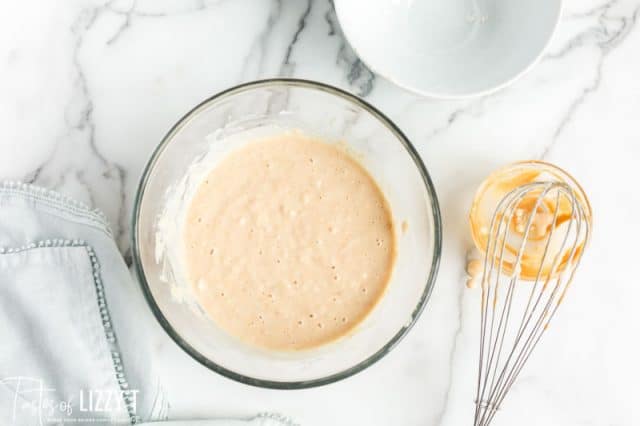 pancake batter in a bowl