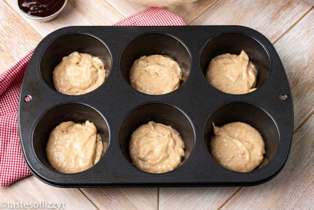 unbaked apple butter muffins