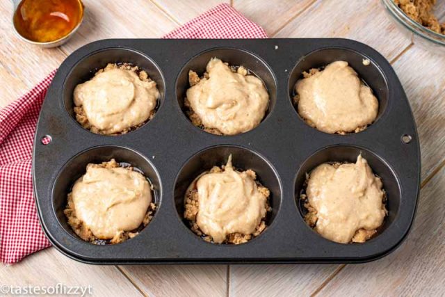 unbaked apple butter muffins