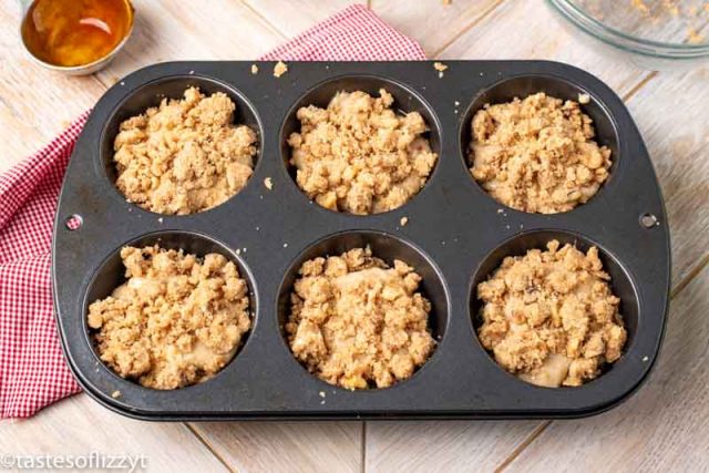 unbaked apple butter muffins