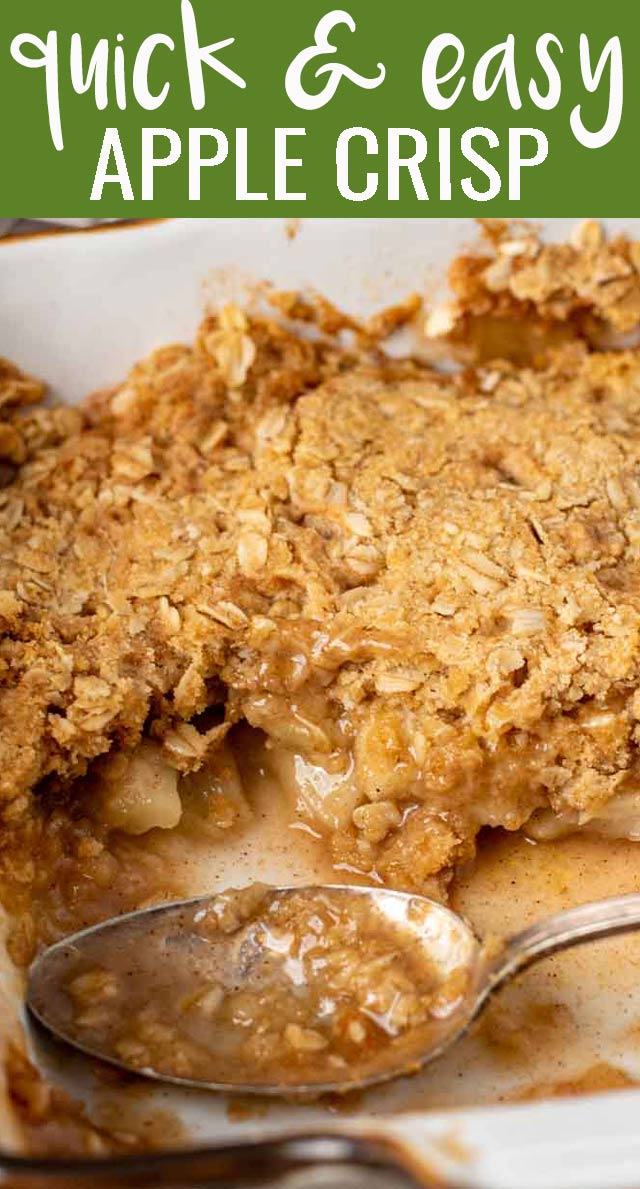 Easy Apple Crisp Recipe - Small Town Woman