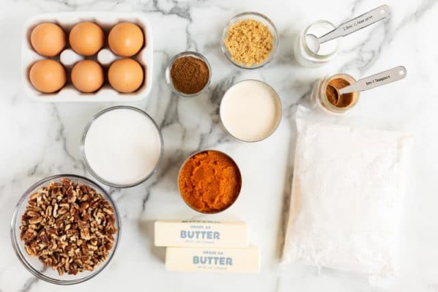 ingredients for pumpkin dump cake