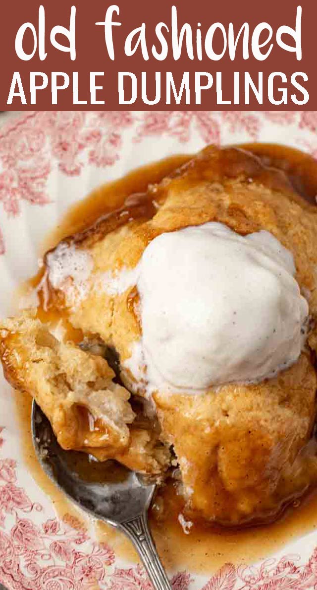 Amish Apple Dumplings are apples wrapped in a buttery, homemade dough and baked in a cinnamon-brown sugar syrup. via @tastesoflizzyt