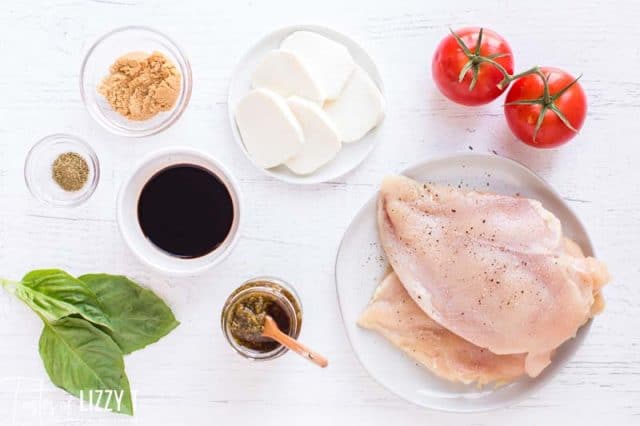 ingredients for caprese chicken