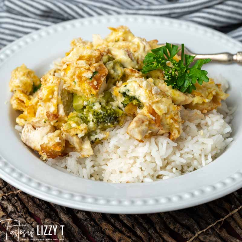 chicken divan casserole over rice