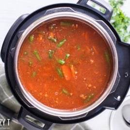 vegetable soup in instant pot