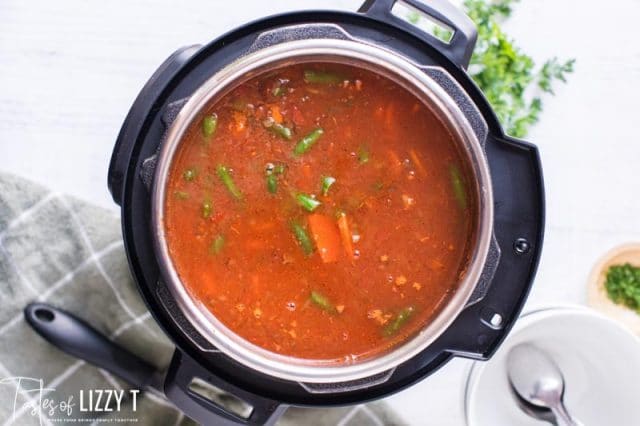 vegetable soup in instant pot