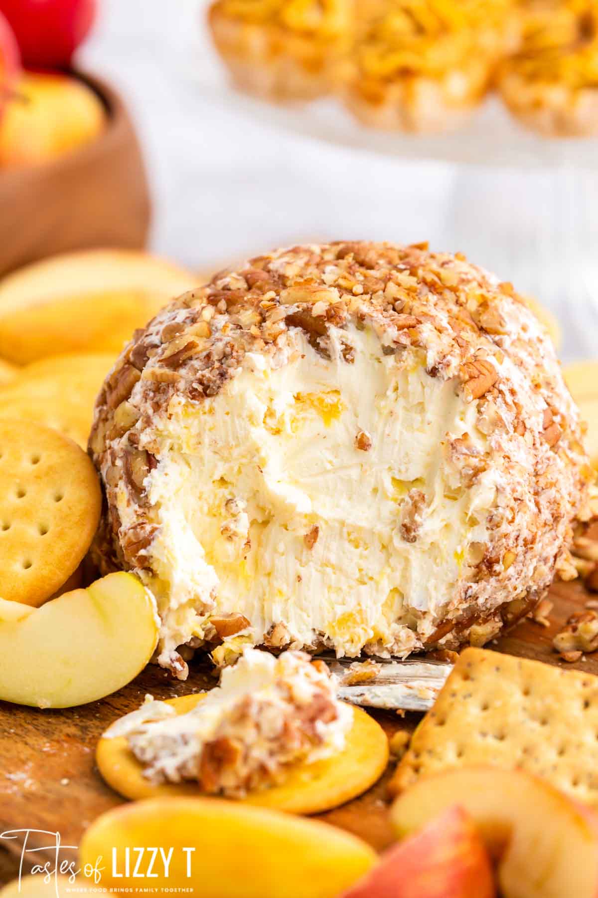Pineapple Pecan Cheese Ball Recipe | Tastes of Lizzy T