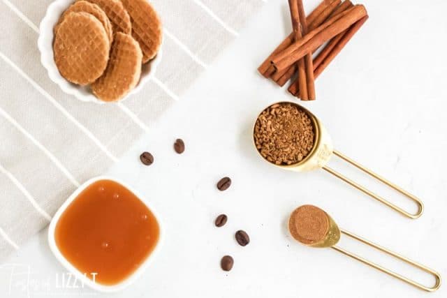 ingredients for pumpkin spice dalgona coffee