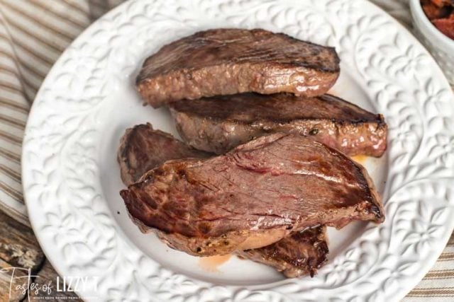 plate of steak