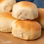 stack of two brown and serve rolls