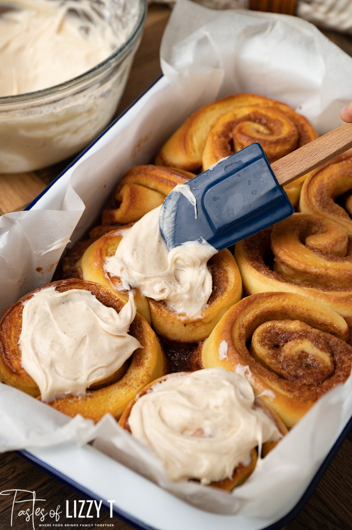 Eggnog Cinnamon Rolls Recipe Tastes of Lizzy T