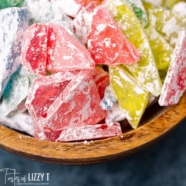 bowl of colorful candy