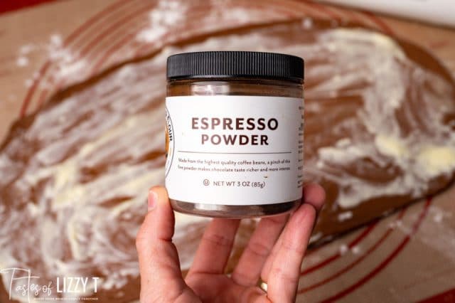 a jar of espresso powder