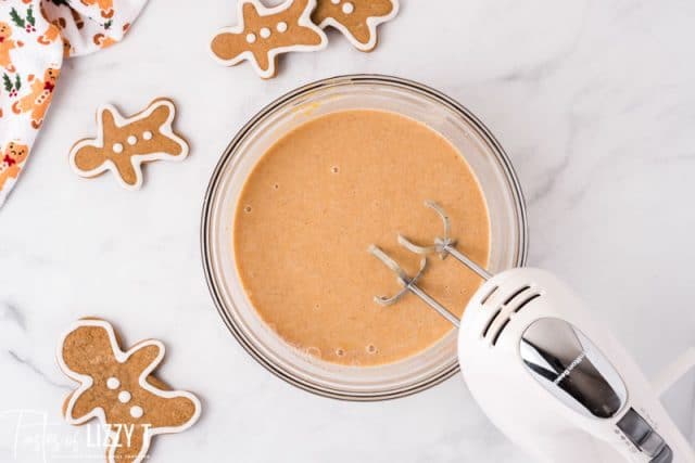 pie batter in a mixing bowl