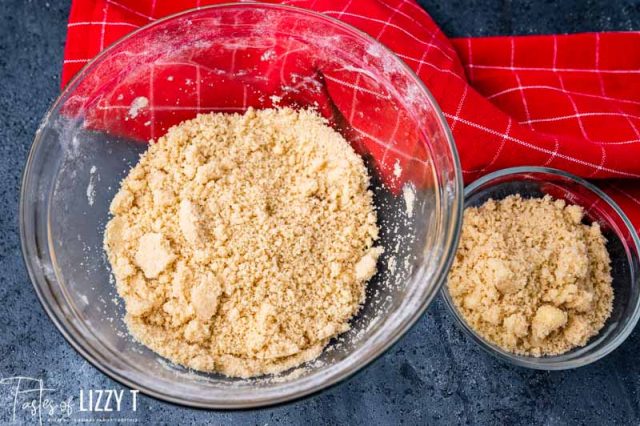 buttery crumb mixture for cheesecake bars