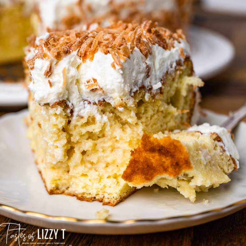 Coconut Tres Leches Cake Tastes of Lizzy T