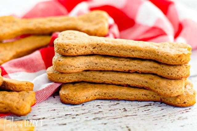 stack of homemade dog treats