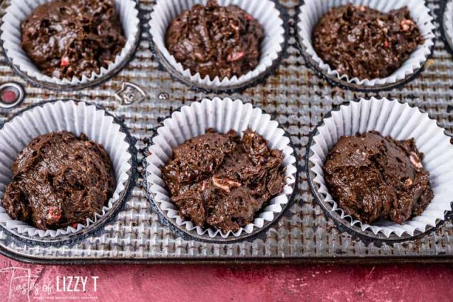 unbaked peppermint mocha muffins