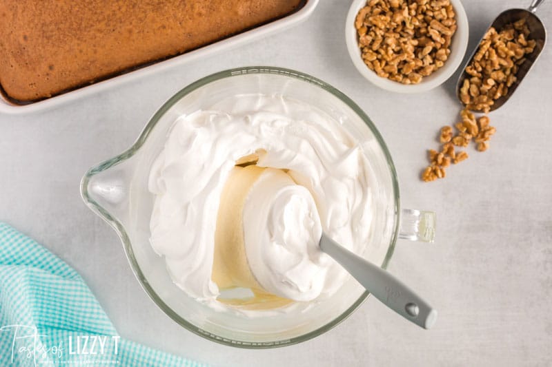 cream cheese filling in a bowl