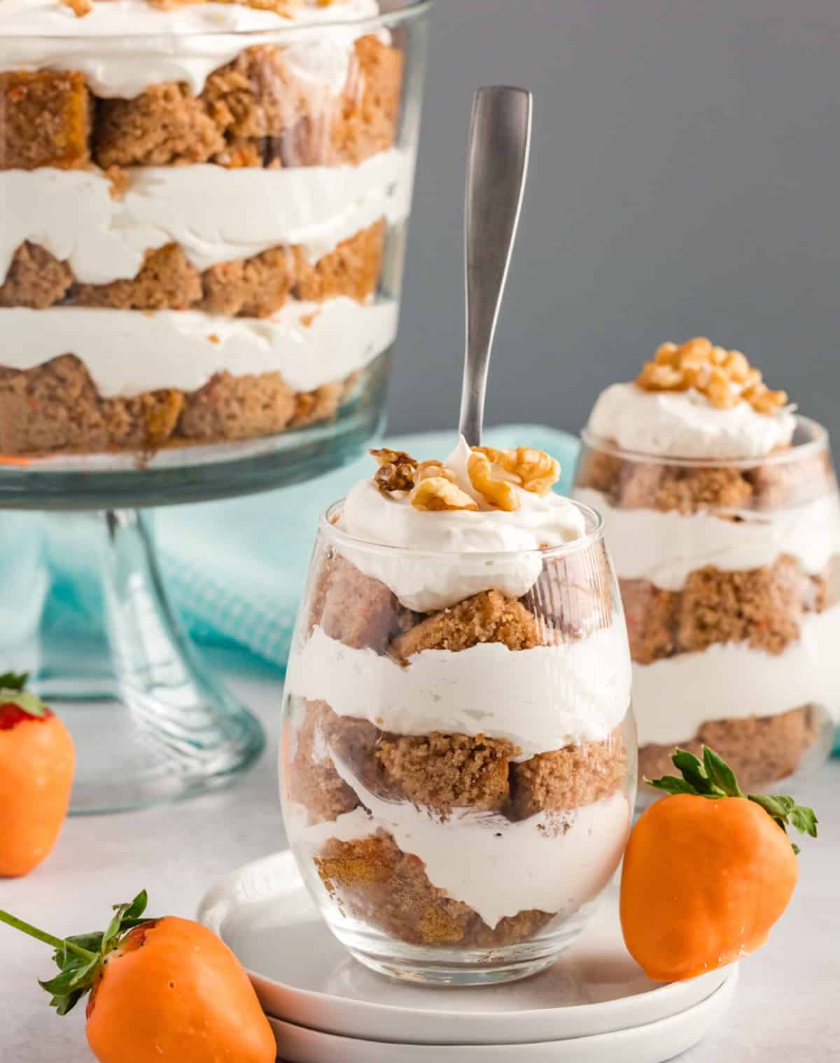 individual carrot cake trifles