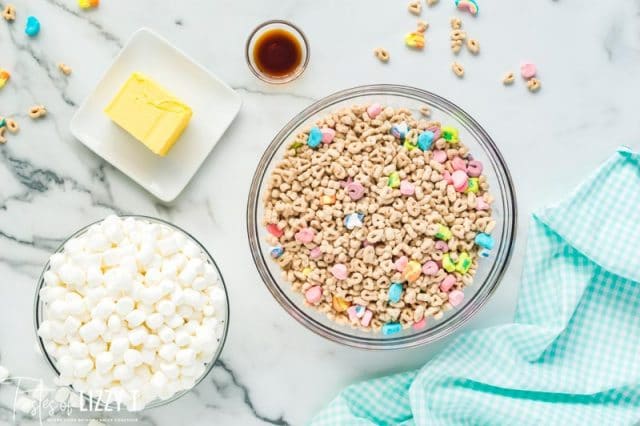 ingredients for lucky charms marshmallow treats