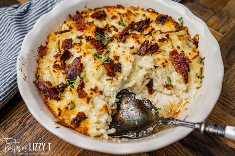 Potatoes Romanoff {Easy Potato Casserole} Tastes of Lizzy T