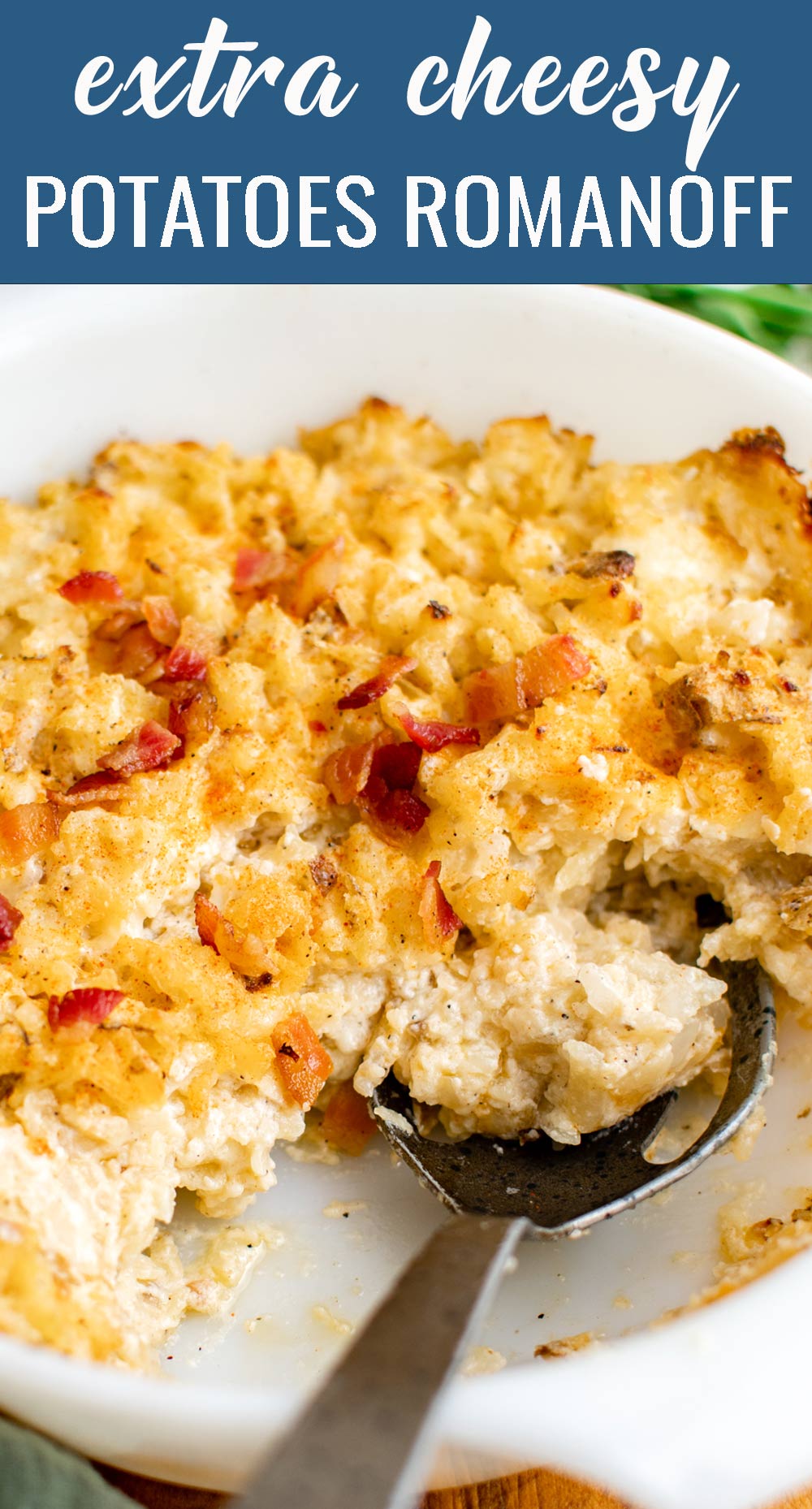 Potatoes Romanoff {Easy Potato Casserole} Tastes of Lizzy T