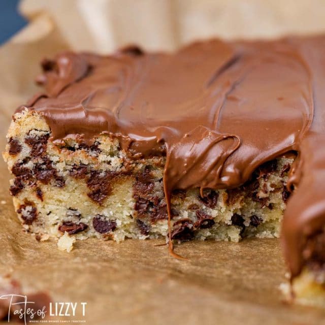 frosted chocolate chip sugar cookie bars