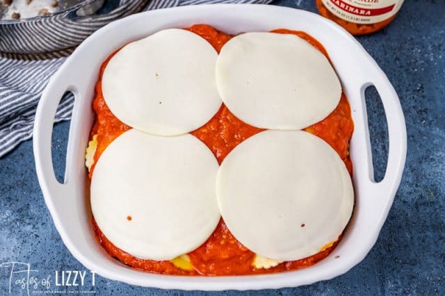 unbaked ravioli casserole