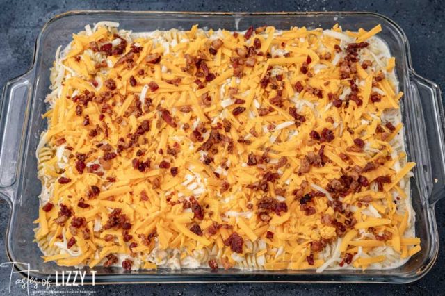 unbaked chicken bacon ranch casserole