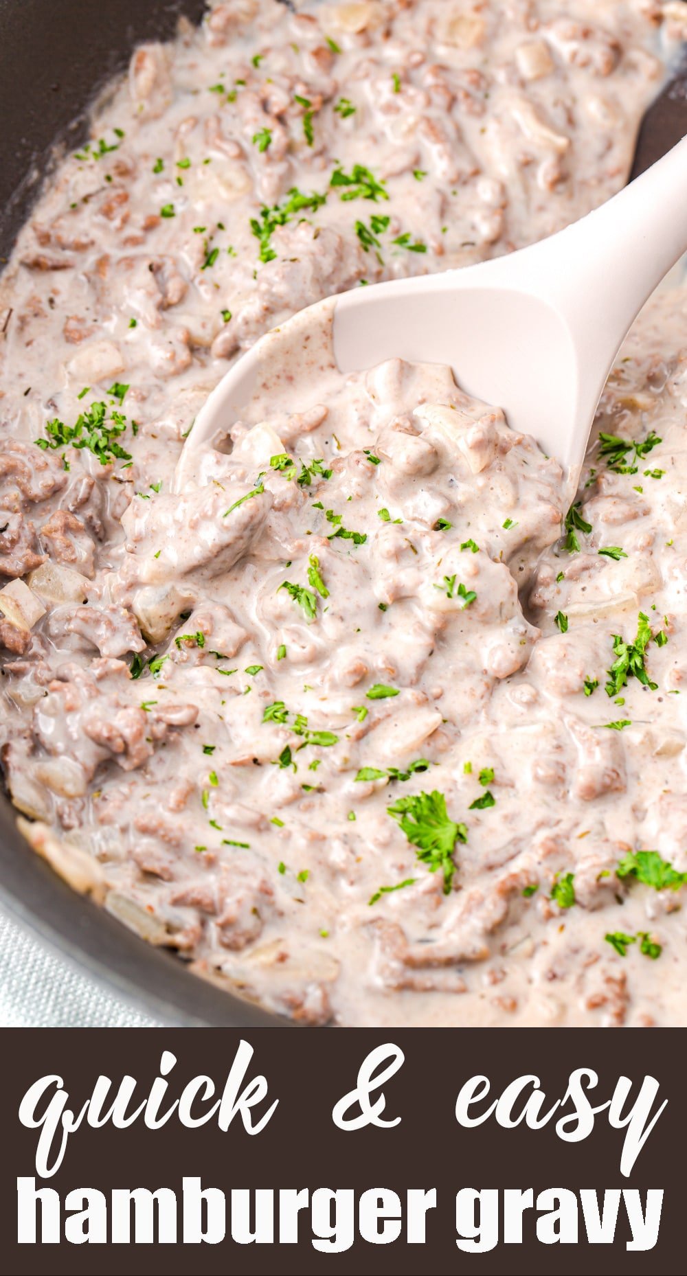 Easy Hamburger Gravy over Mashed Potatoes Tastes of Lizzy T