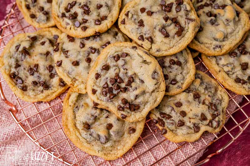 plate of chocolate chip cookies