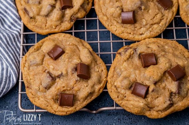 cookies on a wire rack