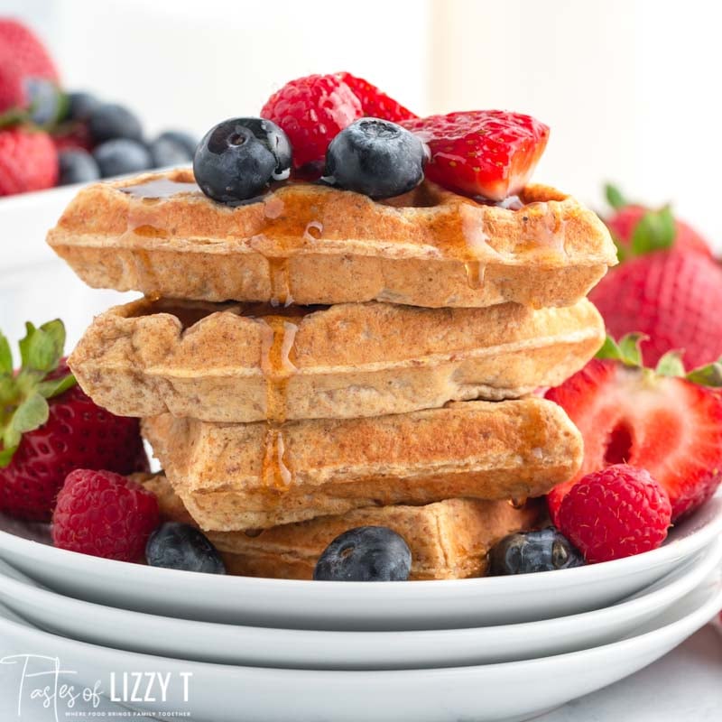 Whole Grain Waffles {A Hearty Breakfast with Heart Healthy Nutrients}